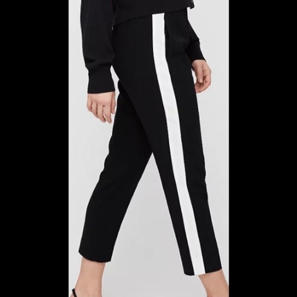 Babaton Conan Terado Pant - Cropped dress pant Black with Side Stripe - Picture 2 of 5
